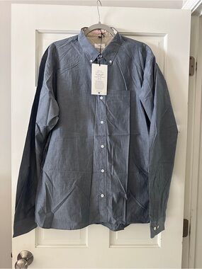 NWT Apolis Global Citizen Cotton Japanese Paper Button Up Long Sleeve Shirt XXL
